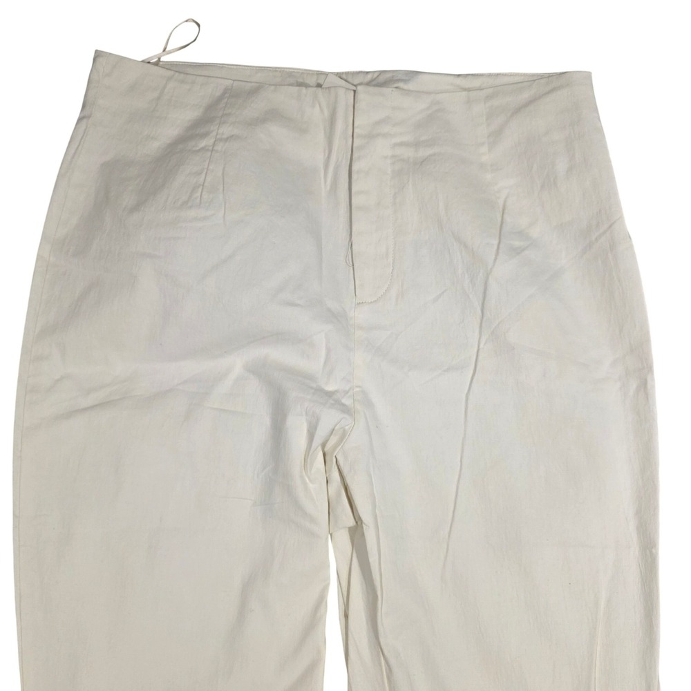 ATOIR Cotton Blend Wide Leg Split‎ Hem Trousers Off White Size 10 Womens - Picture 3 of 8